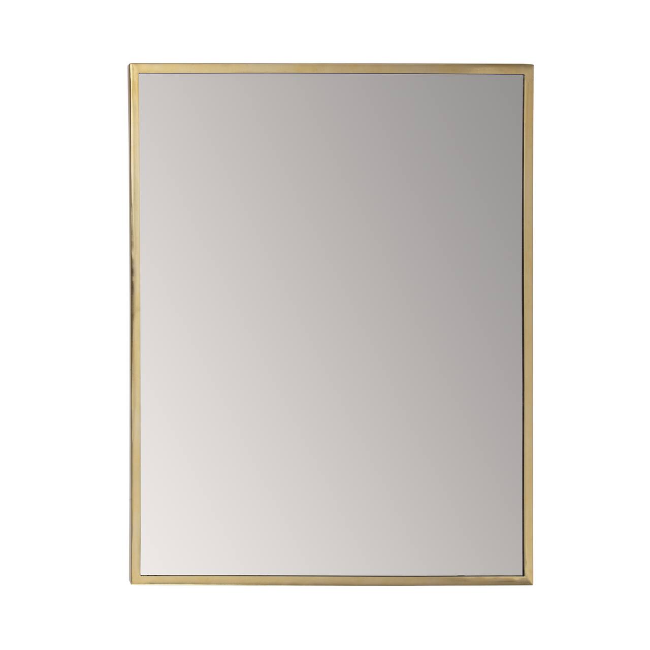 Habitat Laia 30" Golden Rectangular Wall Mirror